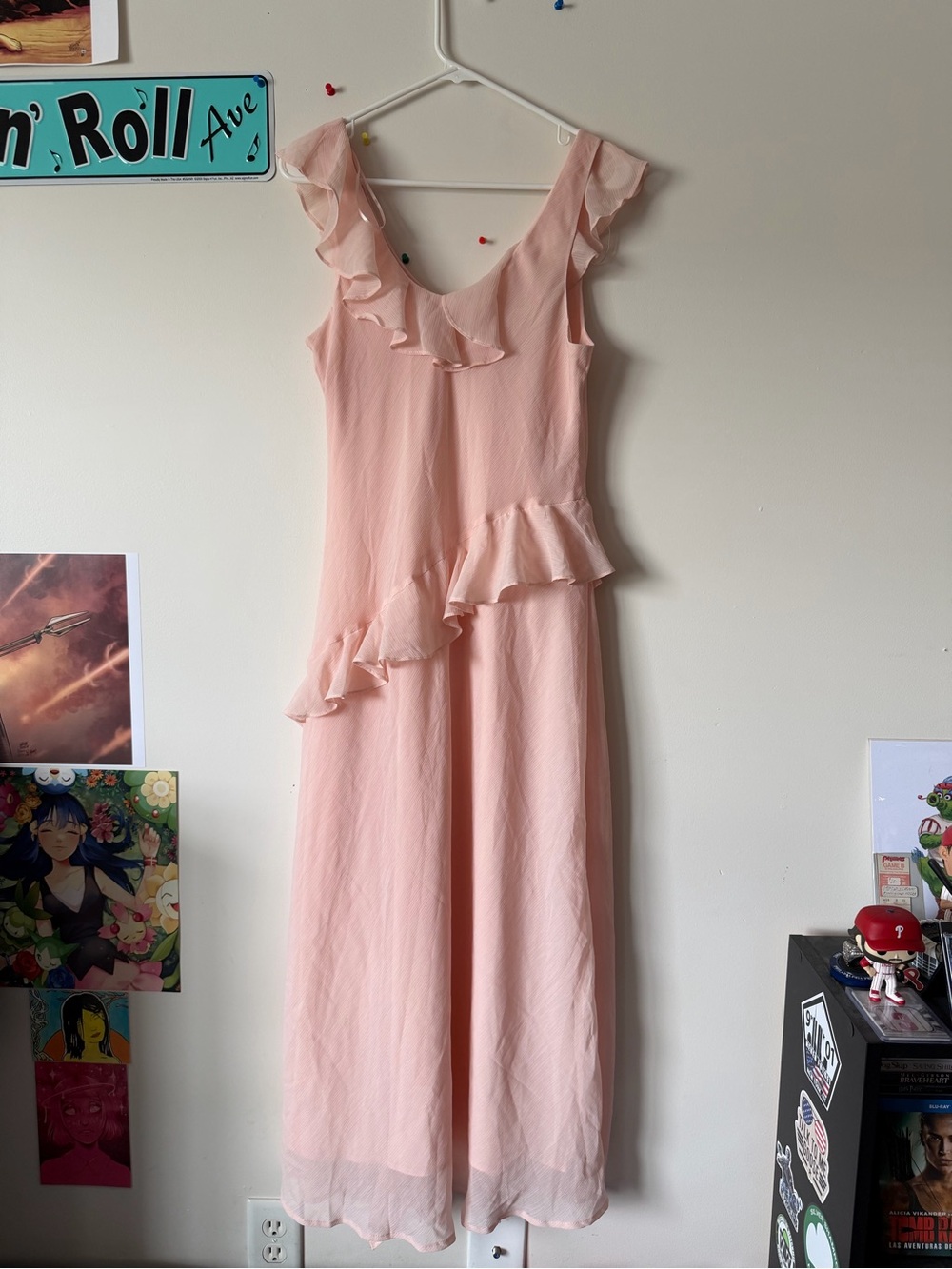 Target Pink Ruffle Maxi Dress - Picture 7 of 7